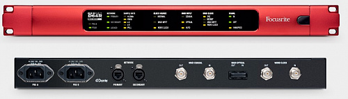Focusrite Pro RedNet D64R 64-канальный MADI конвертер для систем звукозаписи Dante c резервированием сигнала и питания